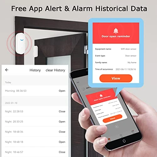 WiFi Door Sensor — Smart Home Security, Gaoducash