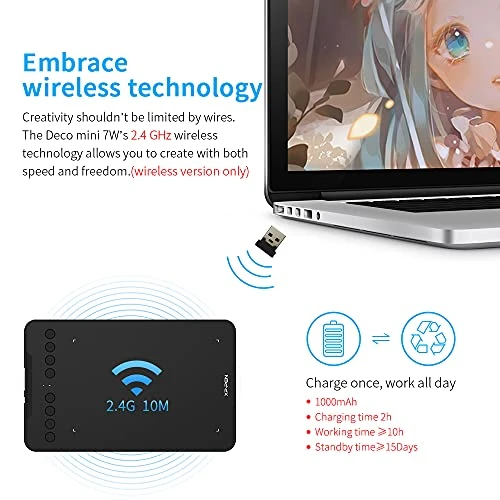 Wireless Drawing Tablet — Styluses & Digital Pens, XP-Pen