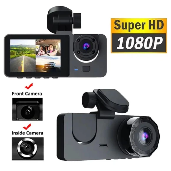 Car Dash Camera with Three Lenses — Dashboard Cameras, LIAESMART