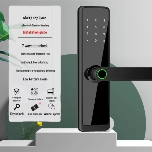Smart Electronic Lock with Password and Fingerprint — Biometric Security, Apex Gear