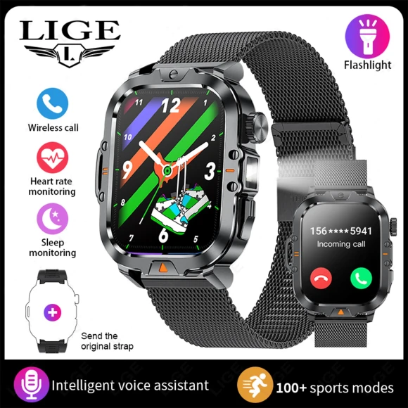 Smart Watch with LED Flashlight — Smartwatches, LIGE
