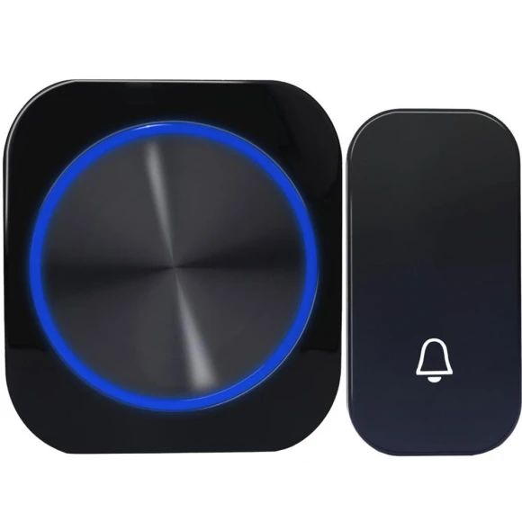 Autonomous Waterproof Wireless Doorbell with Night Light — Push Buttons, Conwe