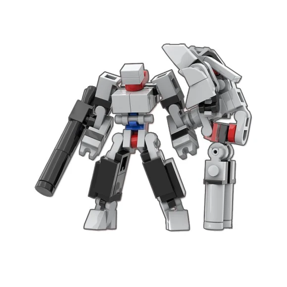Exoskeleton Mech Building Blocks Small Particles Miniature Battle Robot Assembly Model — Construction Kits, Focus on toys