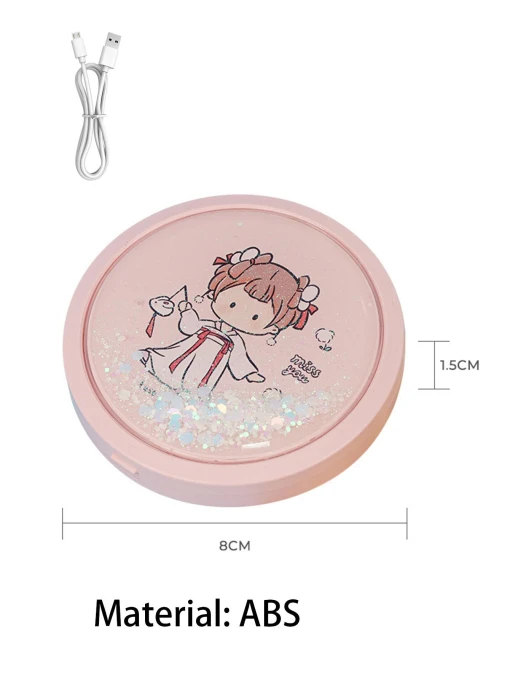 Foldable USB Rechargeable Touch Screen Smart Mirror — Compact & Travel, Taimu