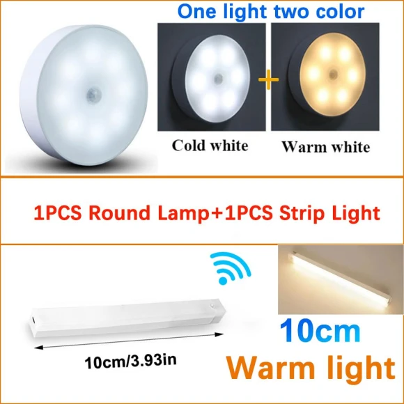 Rechargeable Motion Sensor LED Cabinet Light — Night Lights, Decorcrafts
