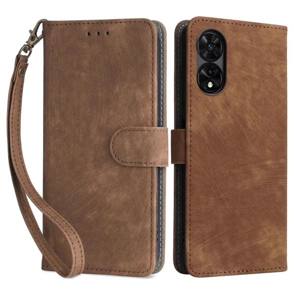 RFID Blocking Folio Flip Leather Phone Wallet Cover with Hand Strap — Flip Cases, Smartwatch 2025