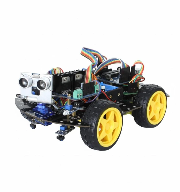 Smart Car Kit with Line Following and Obstacle Avoidance — Robotics Foundations, HomeAssistant