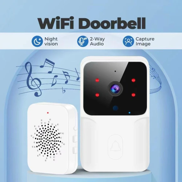Smart Doorbell with Wireless Camera — Smart Home Security, YJMP