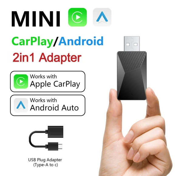 Wireless CarPlay Android Auto Adapter Dongle — Receivers & Adapters, Auto Accessories Home