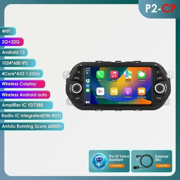 Android Car Multimedia Player — In-Dash, Hizpo