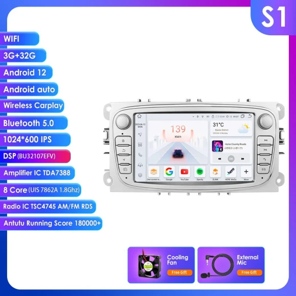 Android Multimedia Car Stereo — In-Dash, OSSURET