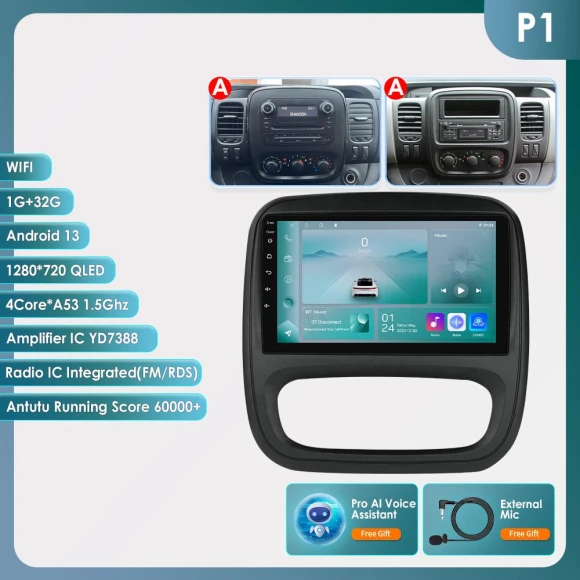 Car Multimedia Intelligent Screen — In-Dash, OSSURET