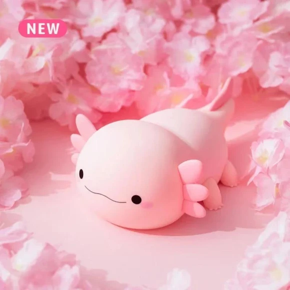 Cute Axolotl Night Light — Study & Desk Lighting, Sole Street