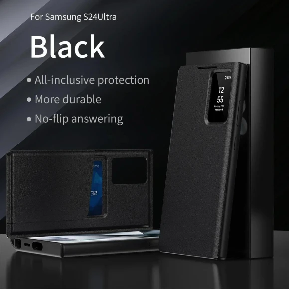 Flip Case with Card Pocket and Smart View Window — Basic Cases, Samsung