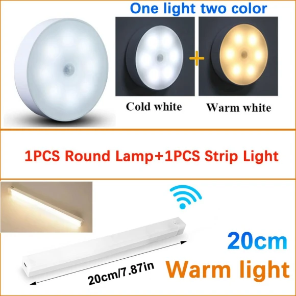 Rechargeable Motion Sensor LED Cabinet Light — Under-Cabinet Mounts, Decorcrafts