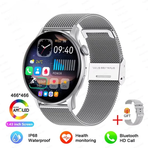 Smart Watch with NFC, GPS Tracking, Health Monitoring, and Bluetooth Calling — Smartwatches, ElectronicsHome