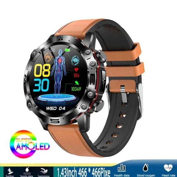 Smartwatch with Blood Pressure, Blood Oxygen, ECG + PPG, Bluetooth Calling, Fitness Tracker — Smartwatches, Zodvboz