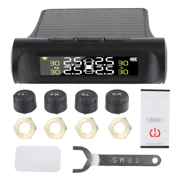 Tire Pressure Monitoring System with External Sensors — TPMS Sensor Replacements, AINYSZIN