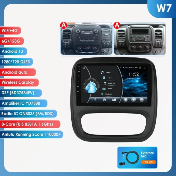 4G AI Voice Android Auto Car Radio — In-Dash, OSSURET