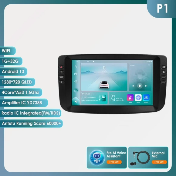 9-inch CarPlay 4G 2 Din Android 13 Car Radio — In-Dash, Hizpo