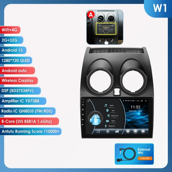 Android Auto Multimedia Car Radio — In-Dash, Hizpo