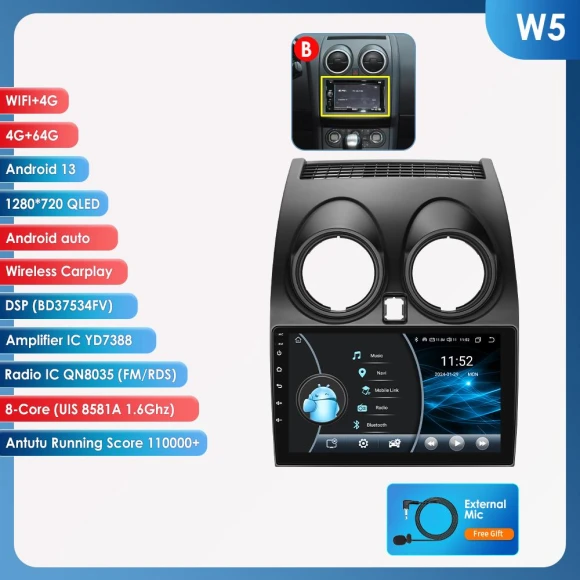 Android Auto Multimedia Car Radio — In-Dash, Hizpo