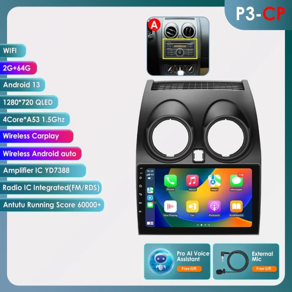 Android Auto Multimedia Car Radio — In-Dash, Hizpo