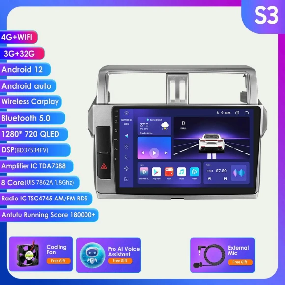 Car Multimedia System with Apple CarPlay and 4G LTE — In-Dash, Hizpo