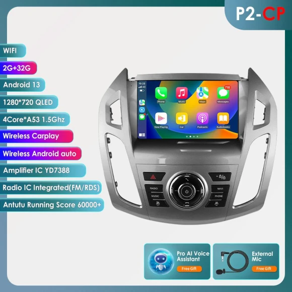 Car Multimedia System with Apple CarPlay and Android Auto — Car Installation Essentials, OSSURET