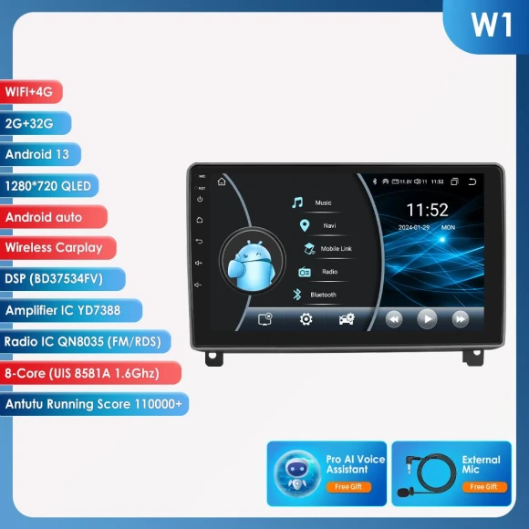 Car Multimedia System — In-Dash, Hizpo