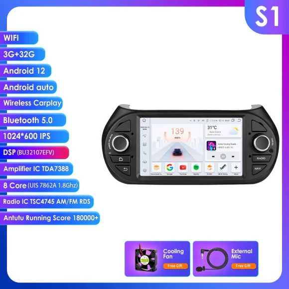 Intelligent CarPlay 4G RDS Android Multimedia Video Player — In-Dash, OSSURET