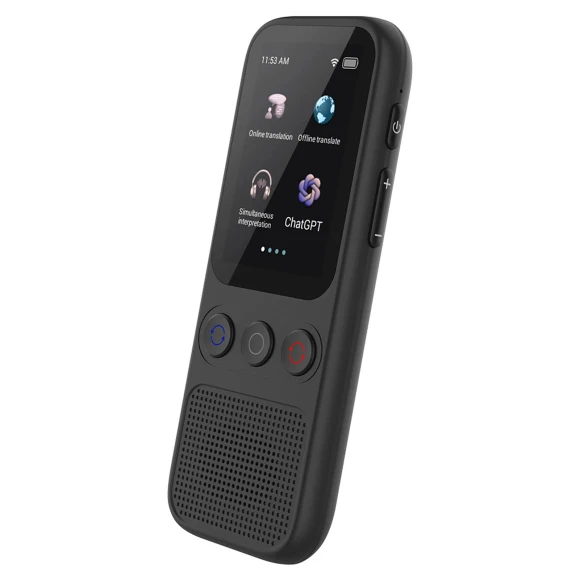Offline Translation Simultaneous Interpretation Language AI Translator Device — Connect & Chat, Mellow Home