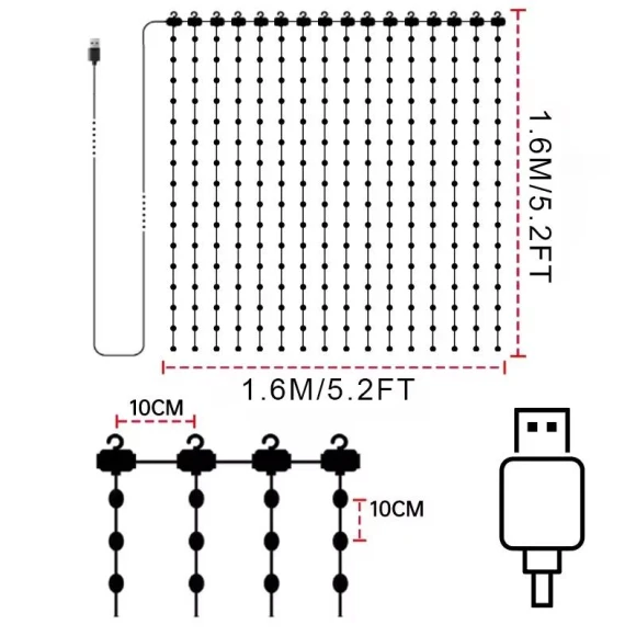 Smart LED Curtain Lights — LED Strips, Dyzine Tek