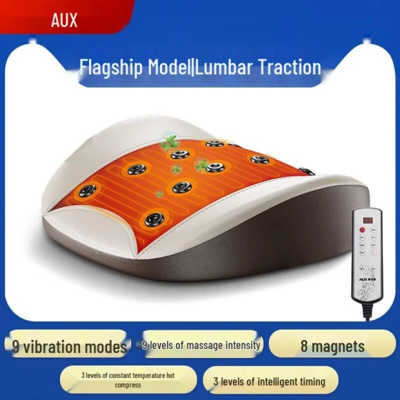 Smart Waist Massager with Heat and Vibration — Back Braces, AUX