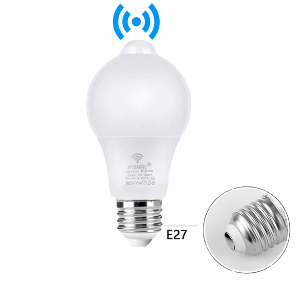 LED Bulb with Motion Sensor — Night Lights, Cozy Cottage-Relax