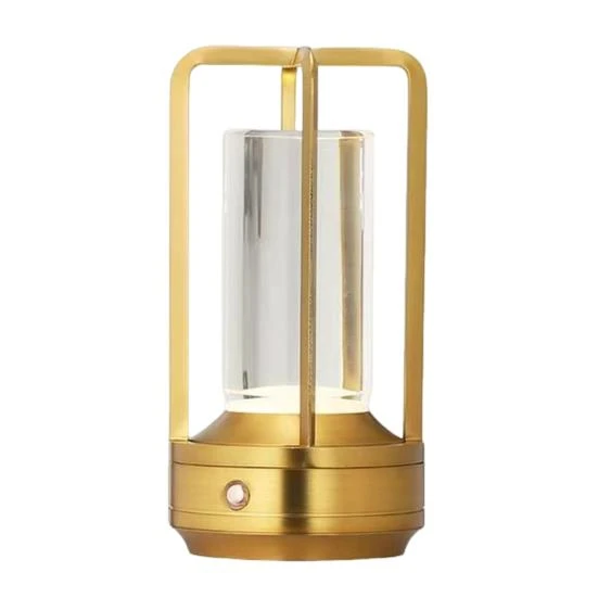 Portable Metal Desk Lamp with Touch Control, Adjustable Brightness, Flicker Free, Rechargeable Wireless Small... — Study & Desk Lighting, Power Up Zone