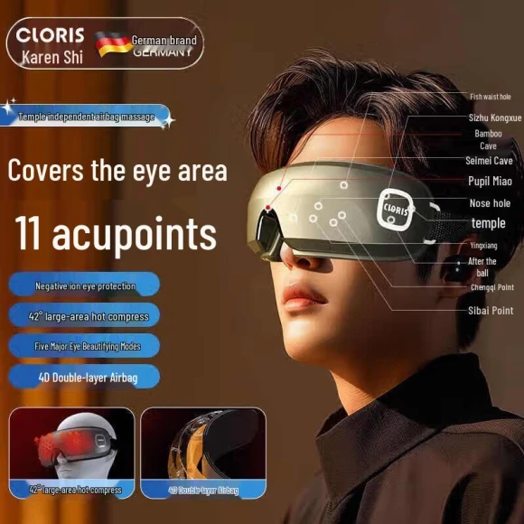 Smart Eye Massager with Heat and Negative Ions — Rollers & Pens, CLORIS