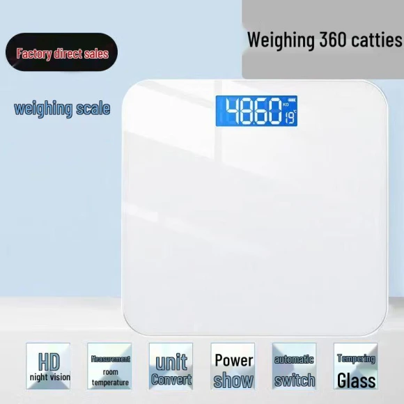 Smart Rechargeable Body Fat Scale — Body Composition Analysis, Xiuhu