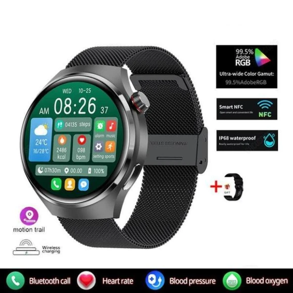 Smartwatch with NFC, GPS, Heart Rate Monitor, Bluetooth Calling, and IP68 Water Resistance — Smartwatches, Huawei