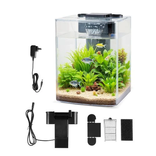 Smart Arch Clear Fish Tank Aquarium — Gravel Cleaners, VEVOR