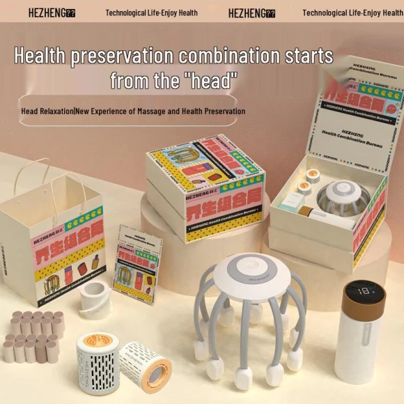 Smart Electric Head and Scalp Massager — Head Relaxation Tools, Hezheng