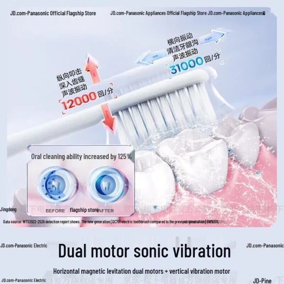 Smart Sonic Electric Toothbrush with UV Sterilization — Ultrasonic, Panasonic