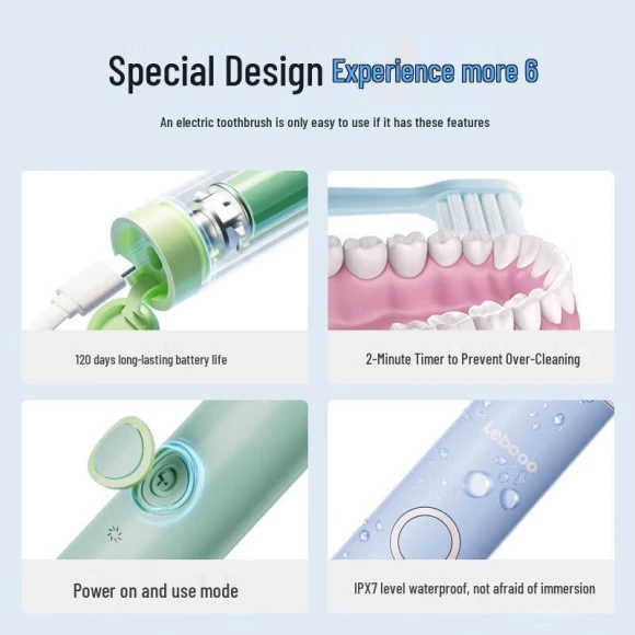 Smart Ultrasonic Electric Toothbrush — Ultrasonic, Lebooo