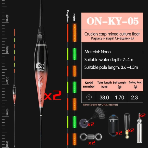 Nano Smart Fishing Float — Bite Indicators, Onlyou