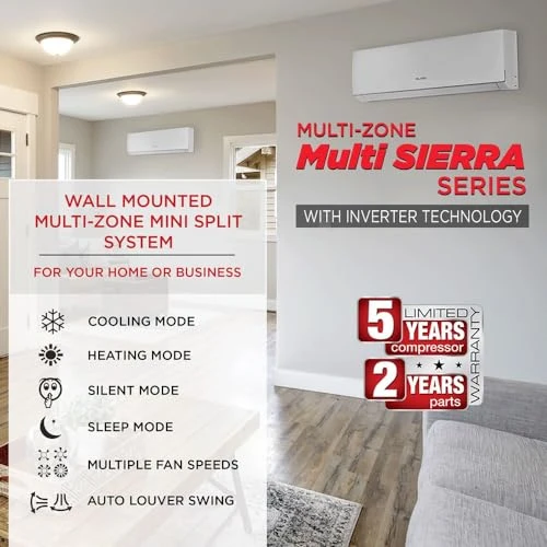 Quad Zone Wall Mount Ductless Mini Split A/C and Heater — Cooling Solutions, OLMO