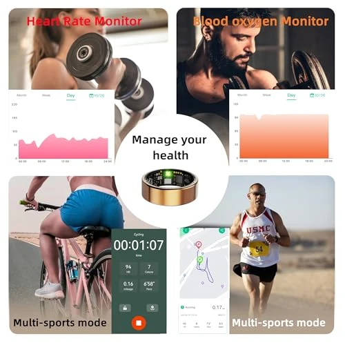 Smart Health Fitness Tracker Ring — Smart Ring, UniJethro