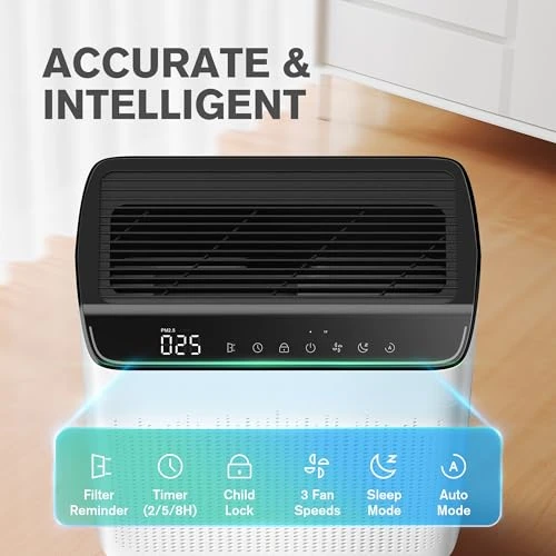 Air Purifier for Large Rooms — HEPA Air Purifiers, MERONTE