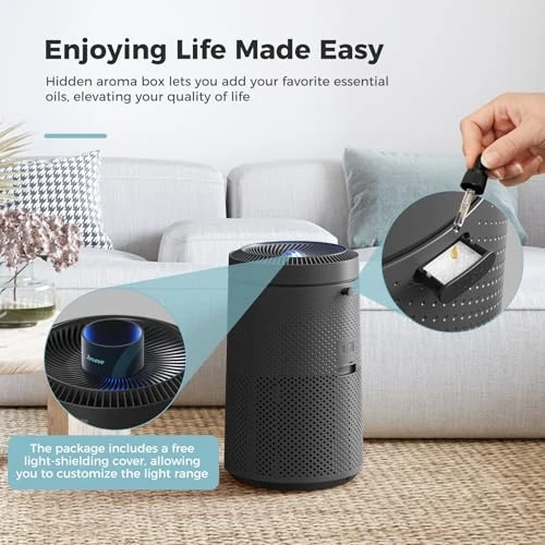Air Purifier with Star Projector — Activated Carbon Air Purifiers, AROEVE