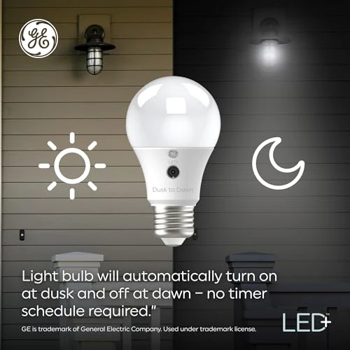 LED Dusk to Dawn Light Bulbs — Outdoor Security & Flood Lighting, GE