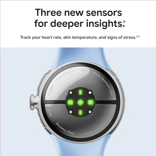 Smartwatch with Heart Rate Tracking, Stress Management, and Safety Features — Smart Watch, Google